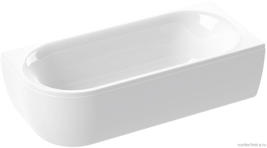 Акриловая ванна Cezares Metauro Corner R 180x80 см, правая, пристенная, белая, асимметричная, с каркасом
