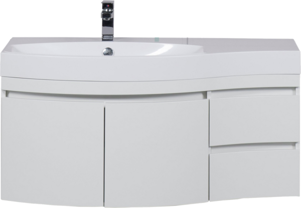 Тумба под раковину Aquanet Опера 2-115 белая L