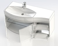 Тумба под раковину Aquanet Опера 2-115 белая L