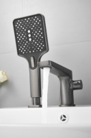 Смеситель на борт ванны BELZ B715 B66715-3 оружейная сталь Смеситель на борт ванны BELZ B715 B66715-3 оружейная сталь