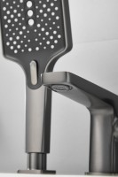 Смеситель на борт ванны BELZ B715 B66715-3 оружейная сталь Смеситель на борт ванны BELZ B715 B66715-3 оружейная сталь