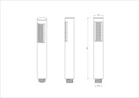 Душевая лейка Wonzon & Woghand WW-88SC04-MB черная матовая