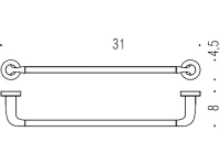 Полотенцедержатель Colombo Design Basic B2709 Полотенцедержатель Colombo Design Basic B2709