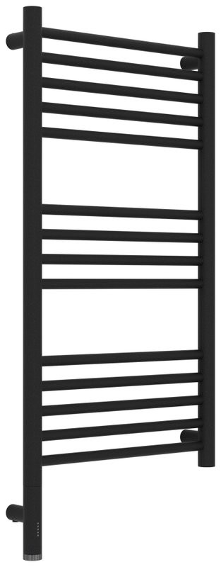 Полотенцесушитель электрический Сунержа Богема 3.1 15-6004-8040 90x45 см, подключение слева, темный титан муар, лесенка