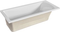 Акриловая ванна Marka One Prime 150x75 см, пристенная, белая, с каркасом