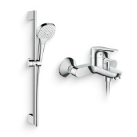 Душевой комплект Смеситель Hansgrohe Logis E 71403000 + Гарнитур Croma Select E Vario 26582400