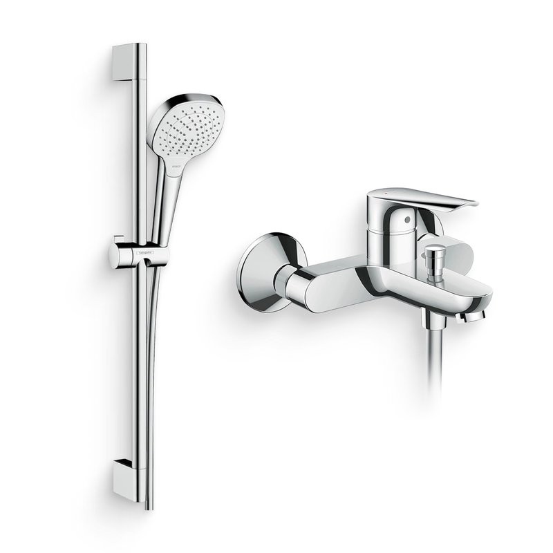Душевой комплект Смеситель Hansgrohe Logis E 71403000 + Гарнитур Croma Select E Vario 26582400