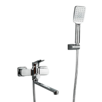 Смеситель с длинным изливом для ванны Frap H61 F2261 хром Смеситель с длинным изливом для ванны Frap H61 F2261 хром