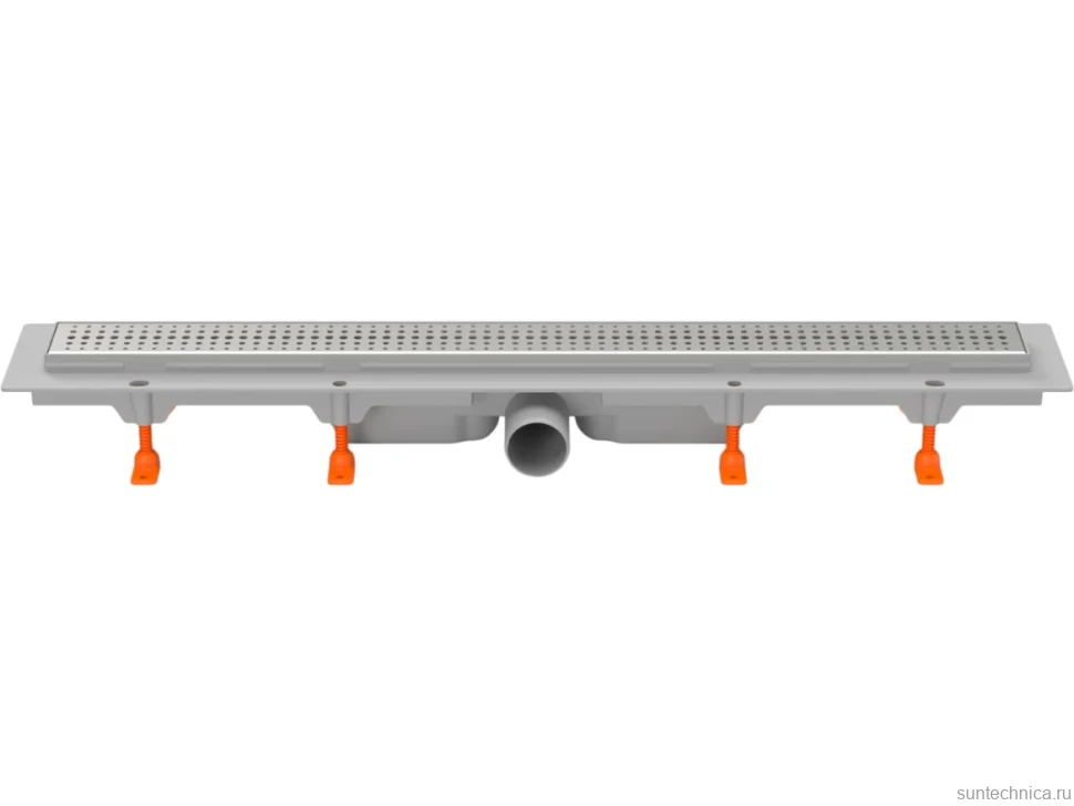 Душевой трап (лоток) MCH Chudej Basik CH650/50B 65 см, решетка хром, с сифоном