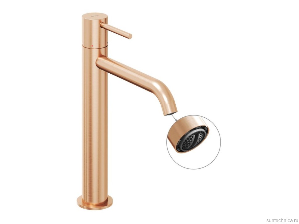 Смеситель для раковины Ravak Espirit ES 014.61 RGB BeCool, брашированное розовое золото