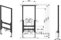 Система инсталляции для биде TECE Profil TECEprofil 9330000