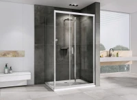 Душевой уголок Abber Sonnenstrand AG07120-S85 85x120, профиль хром, стекло прозрачное