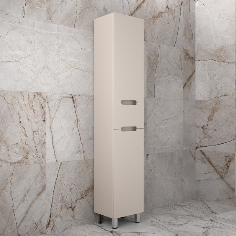 Шкаф-пенал для ванной Style Line Матис 36 Plus напольный, крем