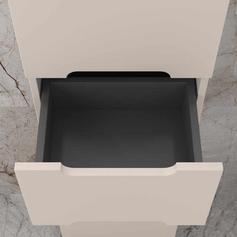 Шкаф-пенал для ванной Style Line Матис 36 Plus напольный, крем