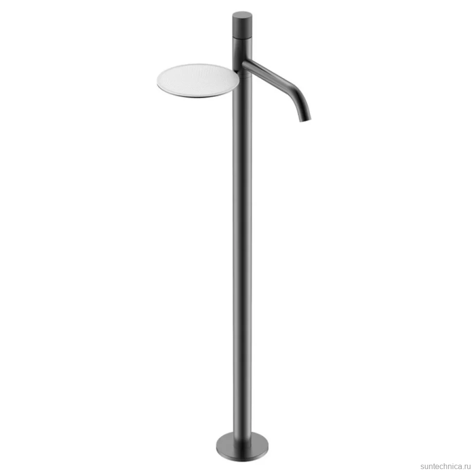 Напольный смеситель для раковины Boheme Stick 120-GM.4 gun metal spirale