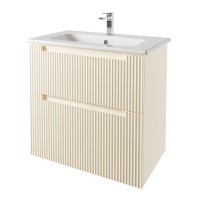 Тумба с раковиной Dreja Euphoria 80 матовая бежевая