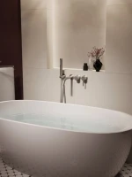 Встраиваемый смеситель для душа и ванны Vincea Villa VTFW-1VL1BN С ВНУТРЕННЕЙ ЧАСТЬЮ, брашированный никель