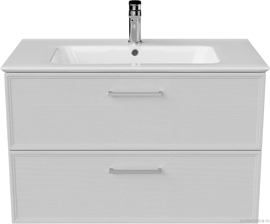 Тумба с раковиной KERAMA MARAZZI Piano Classic 85 подвесная, ясень белый матовый
