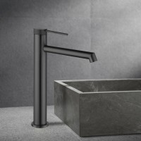 Смеситель для раковины Vincea Rim VBF-2RM2GM вороненая сталь Смеситель для раковины Vincea Rim VBF-2RM2GM вороненая сталь