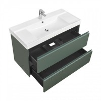 Тумба с раковиной Roca Ona 100 зеленая матовая Тумба с раковиной Roca Ona 100 зеленая матовая
