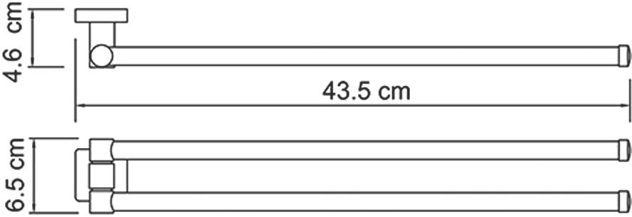 Полотенцедержатель Wasserkraft Lippe K-6531