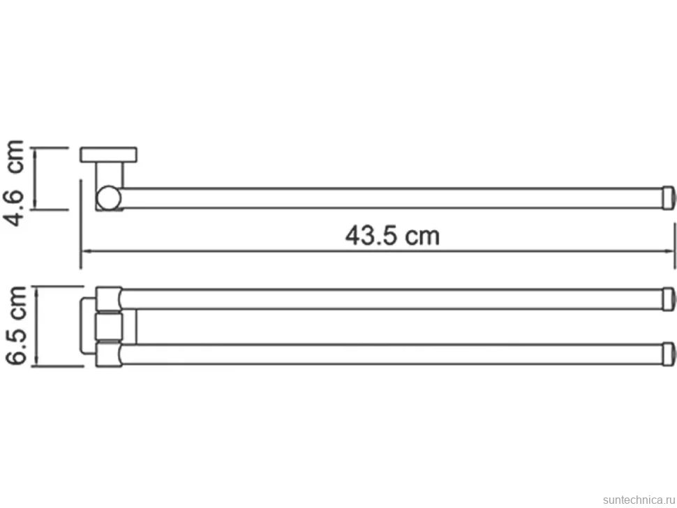 Полотенцедержатель Wasserkraft Lippe K-6531