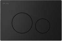 Инсталляция с кнопкой AM.PM Pro I012704.9038 цвет черный, пневматическое управление, крепление к полу и стене, с шумоизоляцией