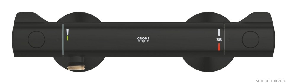 Смеситель термостатический для душа GROHE Grohtherm 800, матовый черный (1022022430)