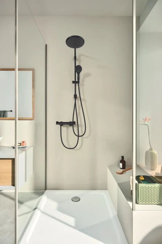 Смеситель термостатический для душа GROHE Grohtherm 800, матовый черный (1022022430)