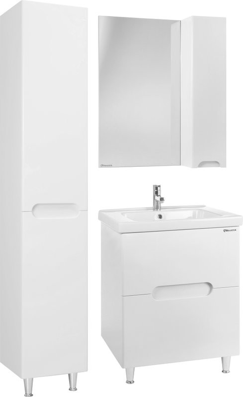 Шкаф пенал для ванной Bellezza Андрэа 35 L белый