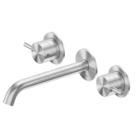 Смеситель для раковины Abber Wasser Kreis 316 AF81123BST-L С ВНУТРЕННЕЙ ЧАСТЬЮ, брашированная сталь Смеситель для раковины Abber Wasser Kreis 316 AF81123BST-L С ВНУТРЕННЕЙ ЧАСТЬЮ, брашированная сталь
