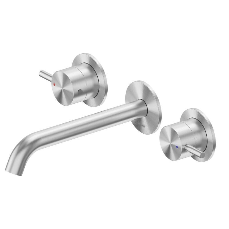 Смеситель для раковины Abber Wasser Kreis 316 AF81123BST-L С ВНУТРЕННЕЙ ЧАСТЬЮ, брашированная сталь