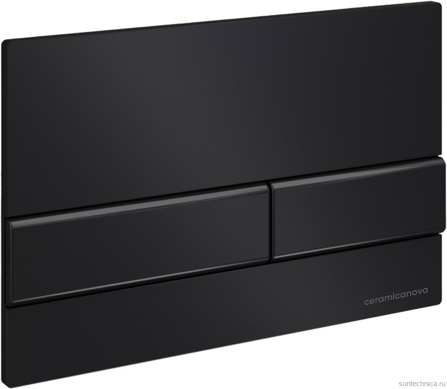 Система инсталляции для унитазов Ceramicanova Envision Flat CN1002B кнопка черная матовая