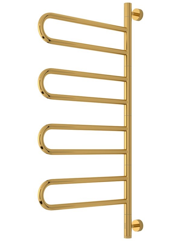 Полотенцесушитель электрический Сунержа Парео 4.0 03-0823-0978 100x50 см, скрытое подключение, глянцевое золото, E-образный