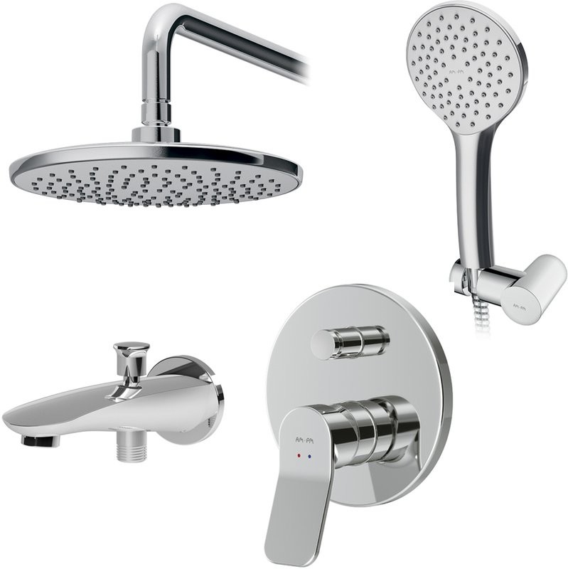 Душевой комплект AM.PM X-Joy FB85A10000 С ВНУТРЕННЕЙ ЧАСТЬЮ, для ванны с душем