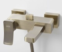 Смеситель для ванны с душем Wasserkraft Exter 1601 светлая бронза
