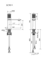 Смеситель для раковины Sancos Nexus SC9011BN брашированный никель Смеситель для раковины Sancos Nexus SC9011BN брашированный никель