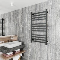 Полотенцесушитель электрический Bauedge Hotel R 60х120, матовый черный RAL9005