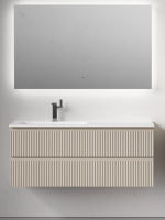 Мебель для ванной комнаты Sancos Snob R 120 L подвесная, beige soft