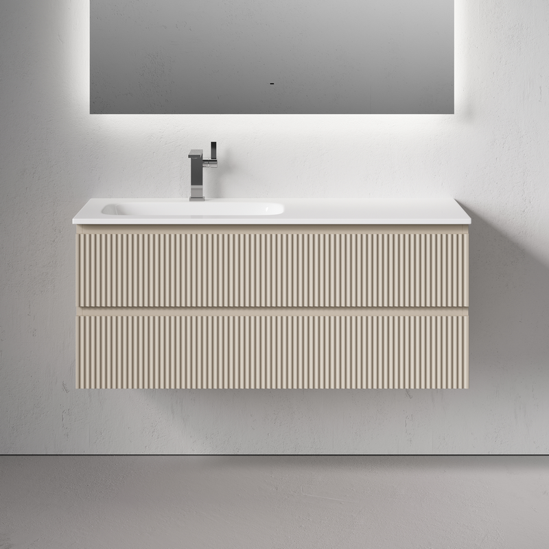 Мебель для ванной комнаты Sancos Snob R 120 L подвесная, beige soft