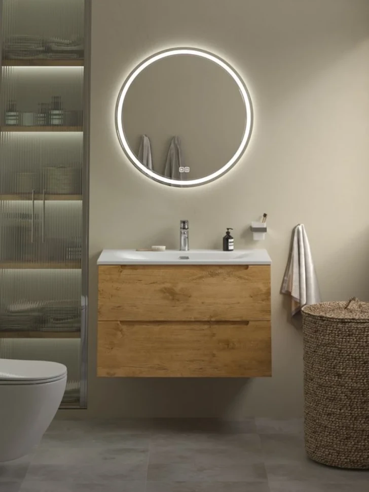 Мебель для ванной комнаты BelBagno Etna 90 rovere nature, раковина BB-8099-90