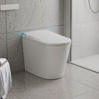 Умный унитаз напольный Grossman Смарт GR-PR-5702 глянцевый белый