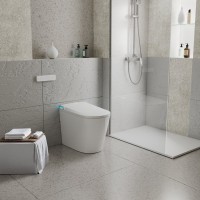 Умный унитаз напольный Grossman Смарт GR-PR-5702 глянцевый белый