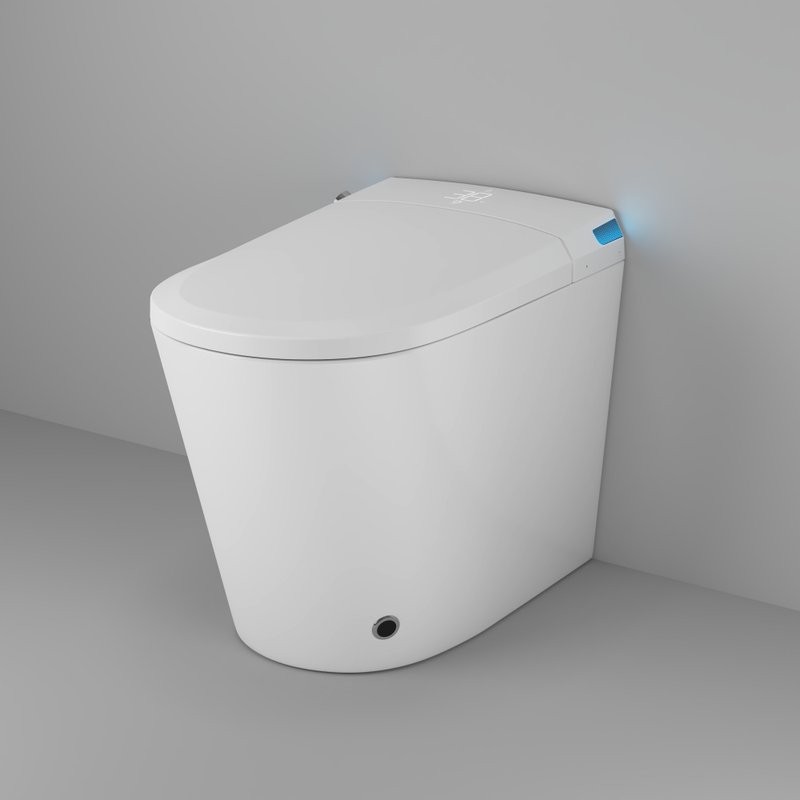 Умный унитаз напольный Grossman Смарт GR-PR-5702 глянцевый белый