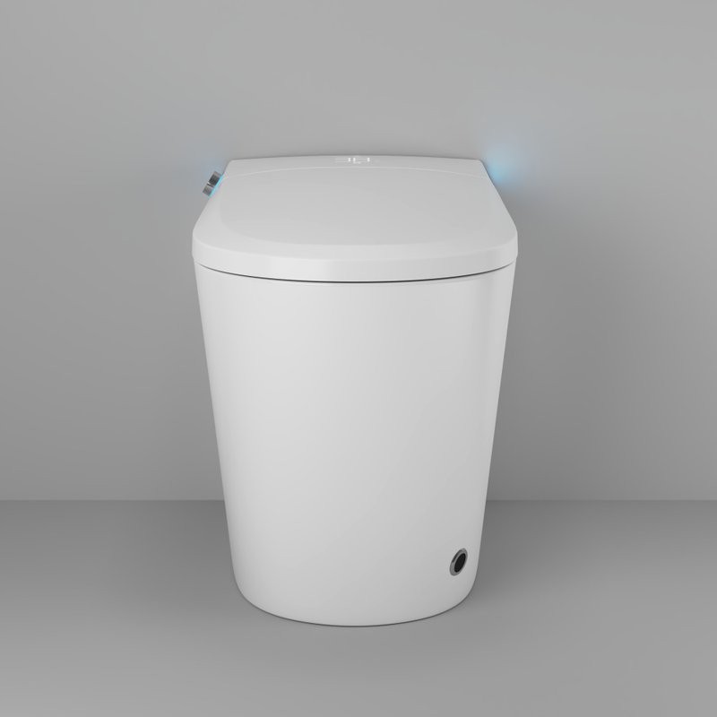 Умный унитаз напольный Grossman Смарт GR-PR-5702 глянцевый белый