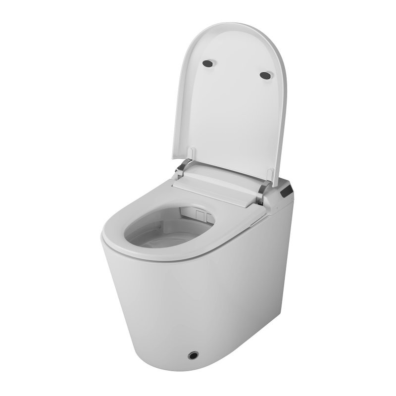 Умный унитаз напольный Grossman Смарт GR-PR-5702 глянцевый белый