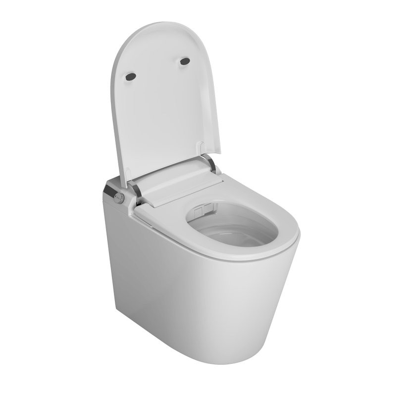 Умный унитаз напольный Grossman Смарт GR-PR-5702 глянцевый белый