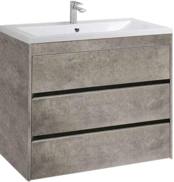 Тумба с раковиной Art&Max Family 90, напольная, Cemento Veneto