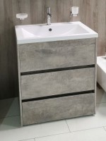 Тумба с раковиной Art&Max Family 90, напольная, Cemento Veneto