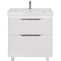 Тумба с раковиной Dreja Prime 90 подвесная, белый глянец